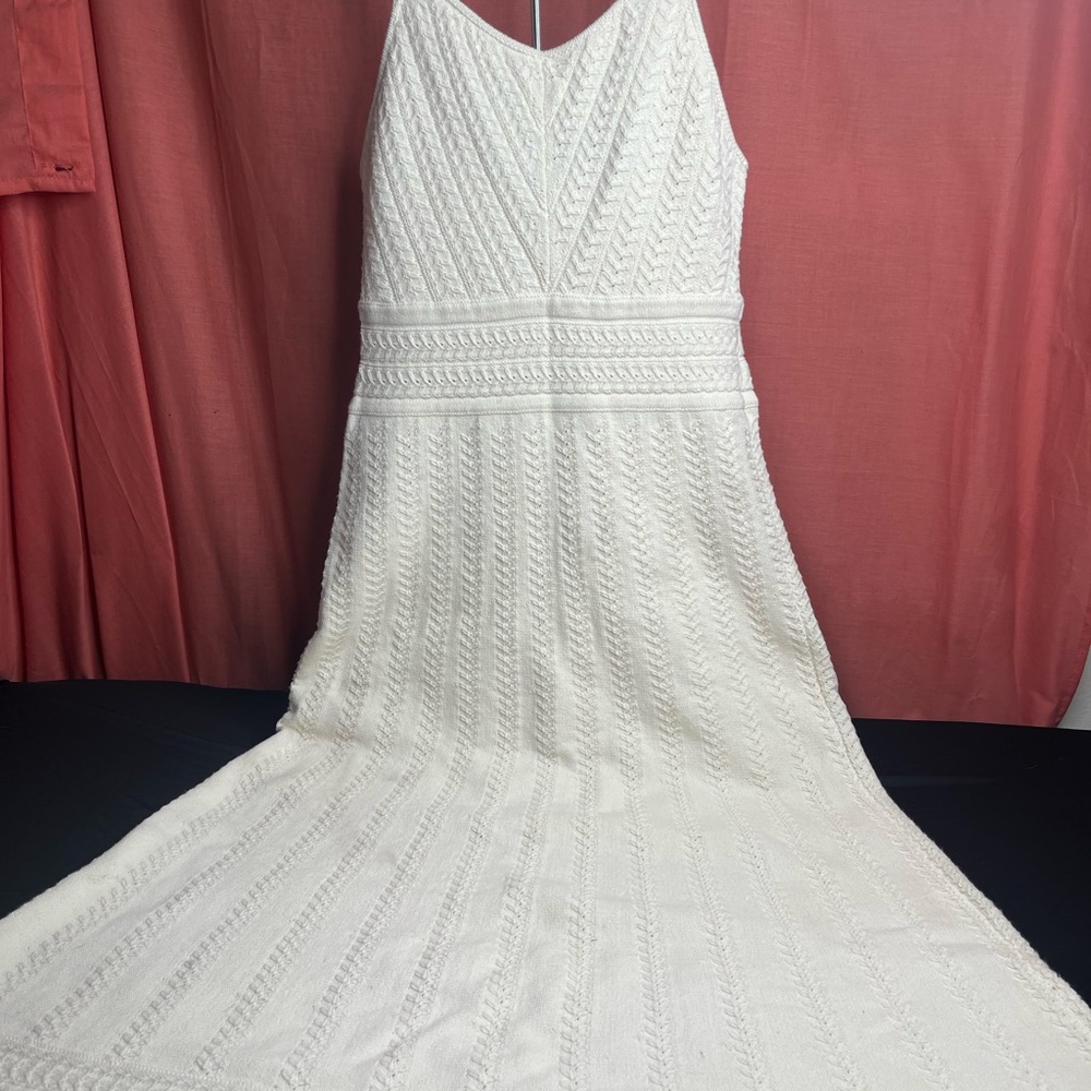 Haute hippie cable knit ivory maxi dress sz S NWT